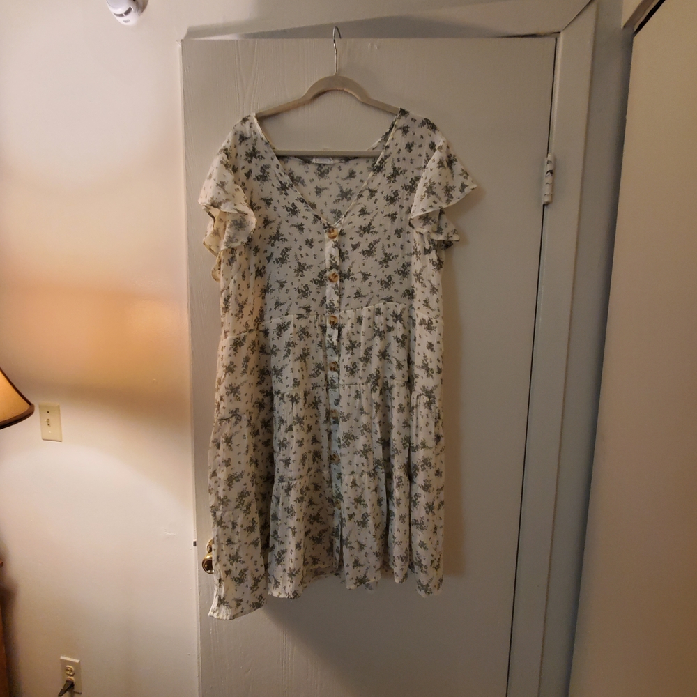 Floral Button-Down Dress